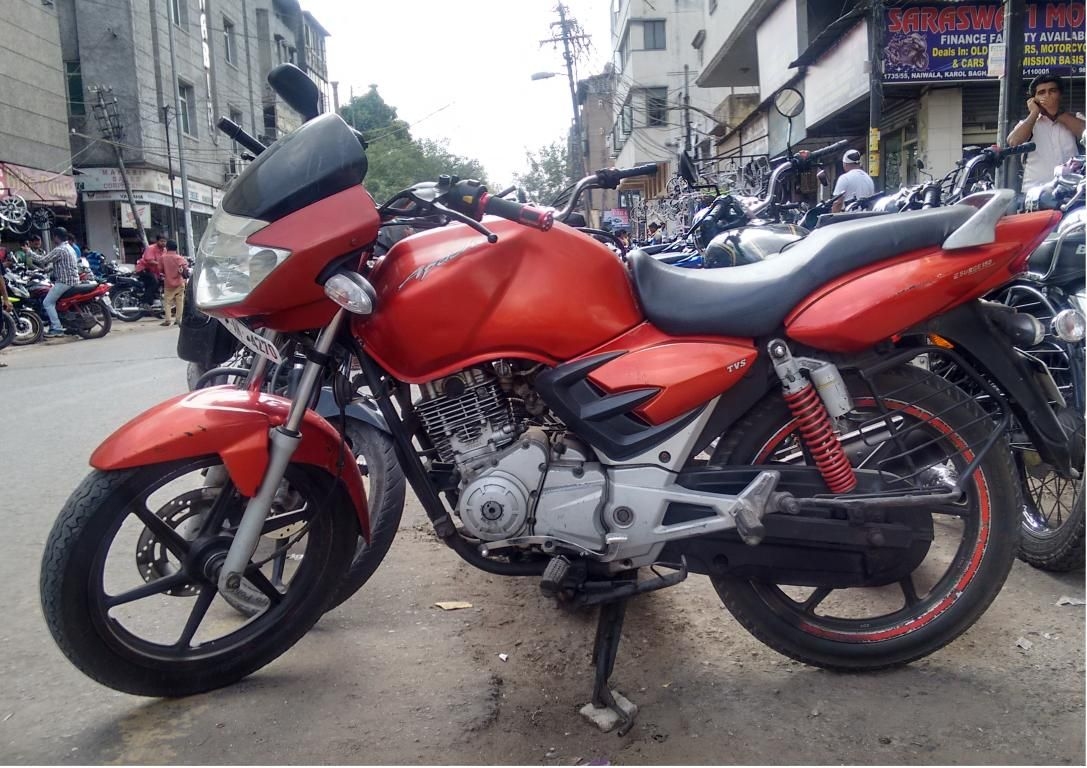 26 Used Red Color Tvs Apache Motorcycle Bike For Sale Droom