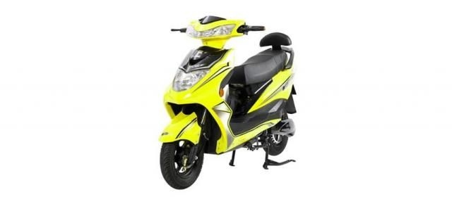 yellow colour scooty