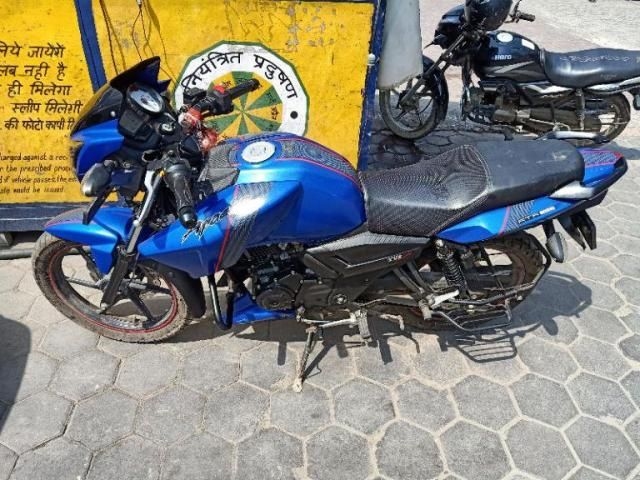 95 Used Blue Color Tvs Apache Rtr Bike For Sale Droom